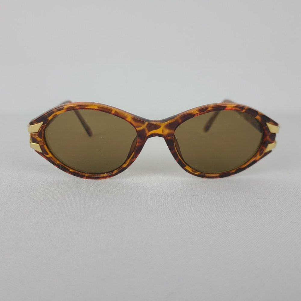 Tortoise Schell Gold Sunglasses - Picture 2 of 6